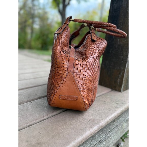 Cole Haan woven leather Genevieve shoulder bag - Picture 9 of 12